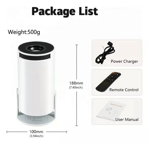 mini proyector inteligente Hy300 Wifi Bluetooth