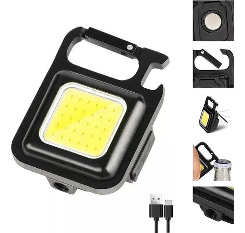 Ae Linterna Portátil Mini De Bolsillo 500 Lm Con Clip - Electro Linterna Negro Luz Blanco