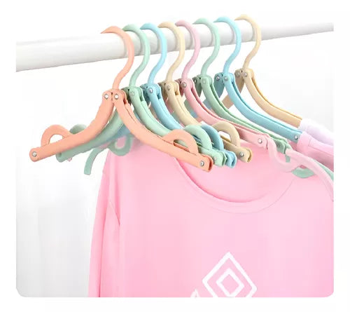 Percha Plegable De Plastico Colgador De Ropa Pequeño