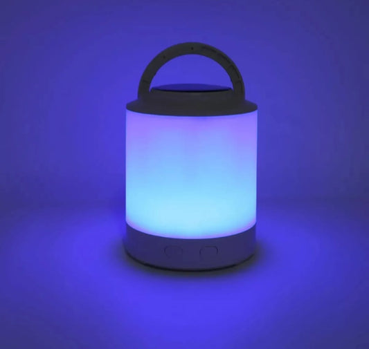 Farol Luz Led Redondo Lámpara Rgb Recargable Solar Y Usb