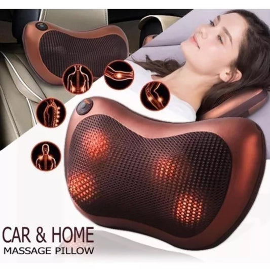 Amasajeador Electrico Almohada Cuello Espalda Diginet Color Rojo