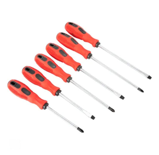 DESTORNILLADOR GOMA X6 ROJO ECONÓMICO