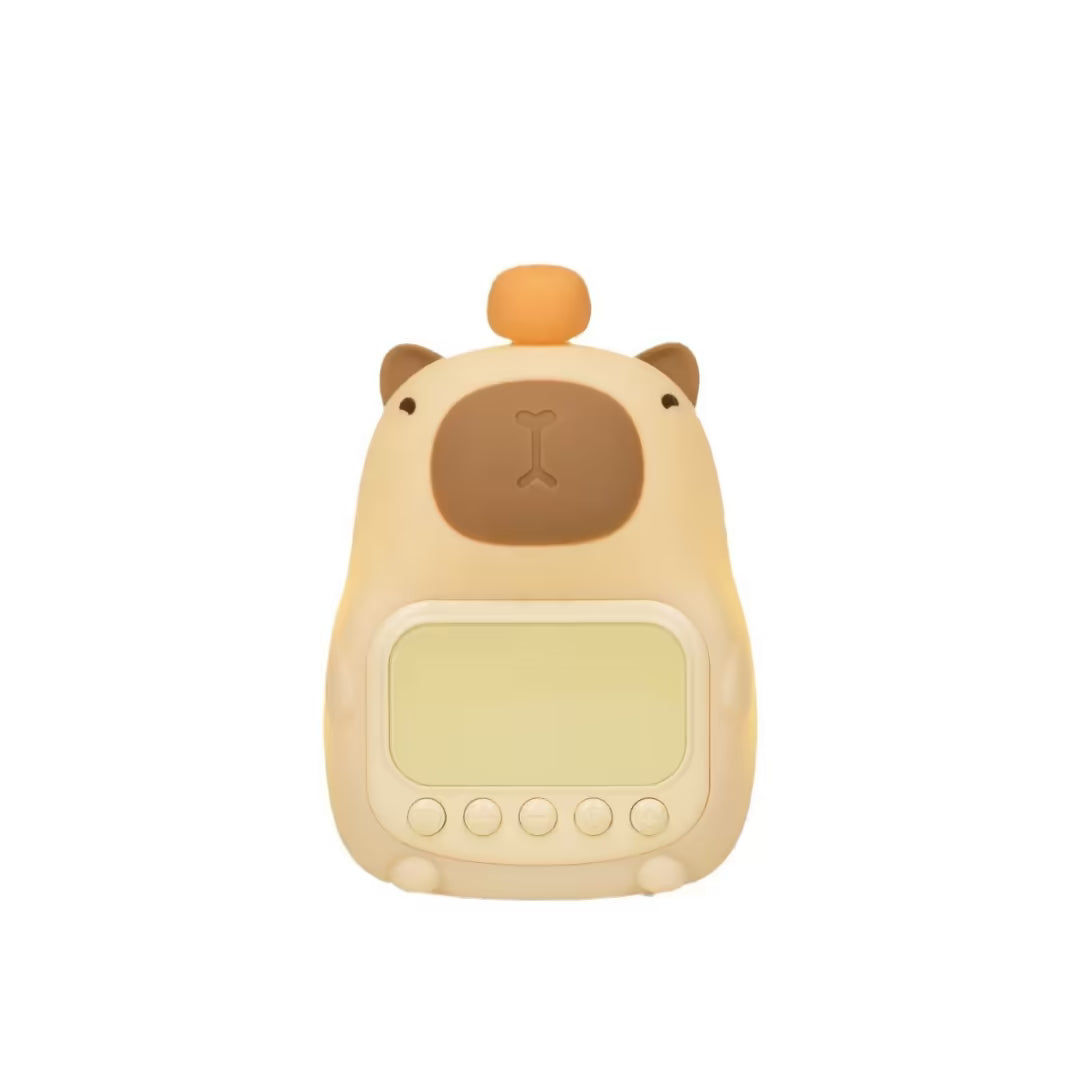 Lámpara Veladora Reloj Alarma Capibara