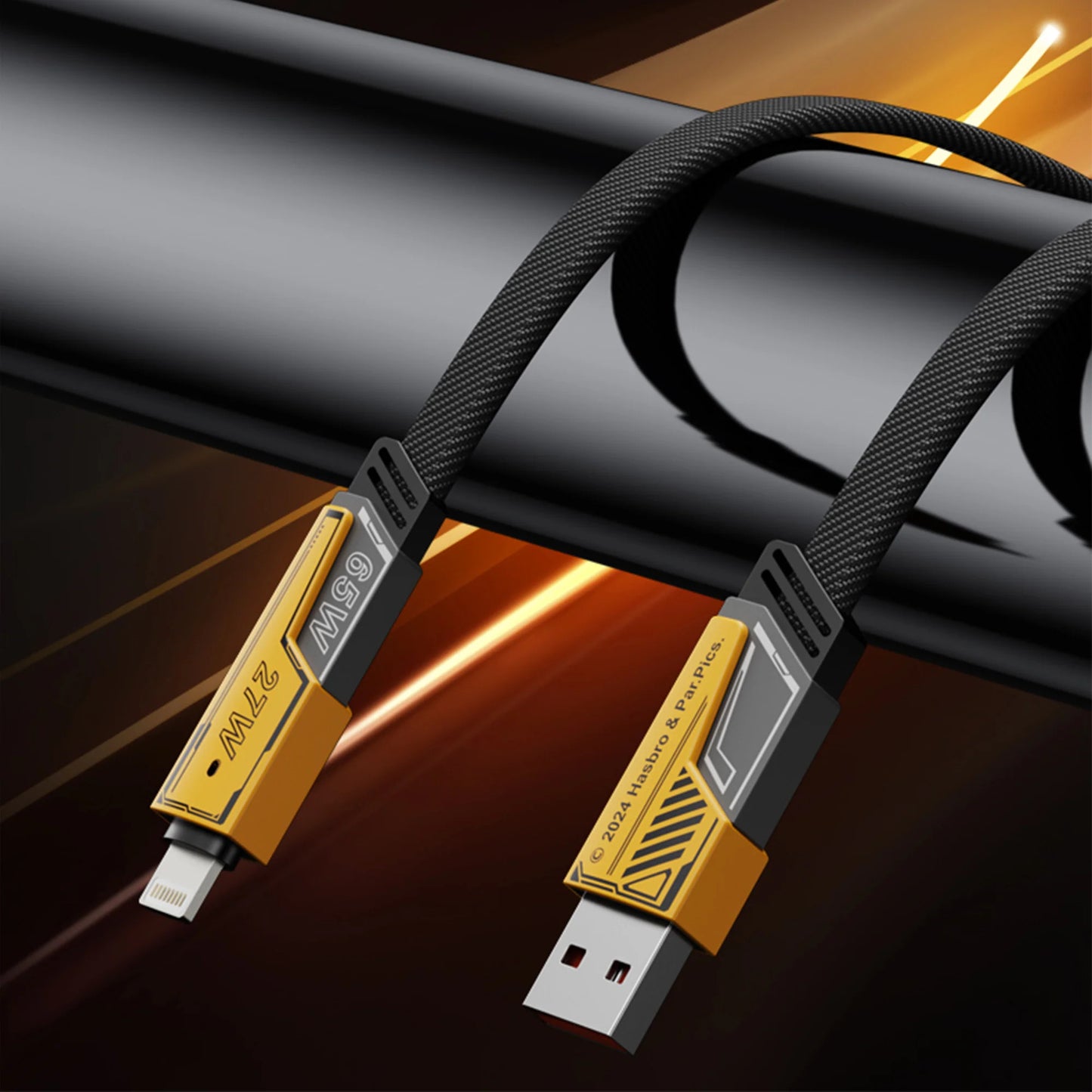 Cable Datos Carga Rápida 4 En 1 Usb - Tipo C - Iphone 1 Mts